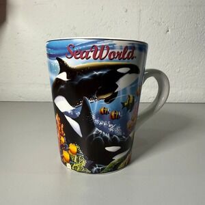 Vintage SeaWorld Shamu Orca Killer Whale Coffee Mug